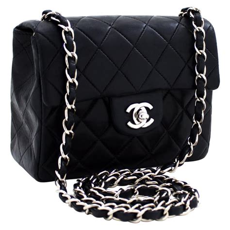 chanel small bag with chain.